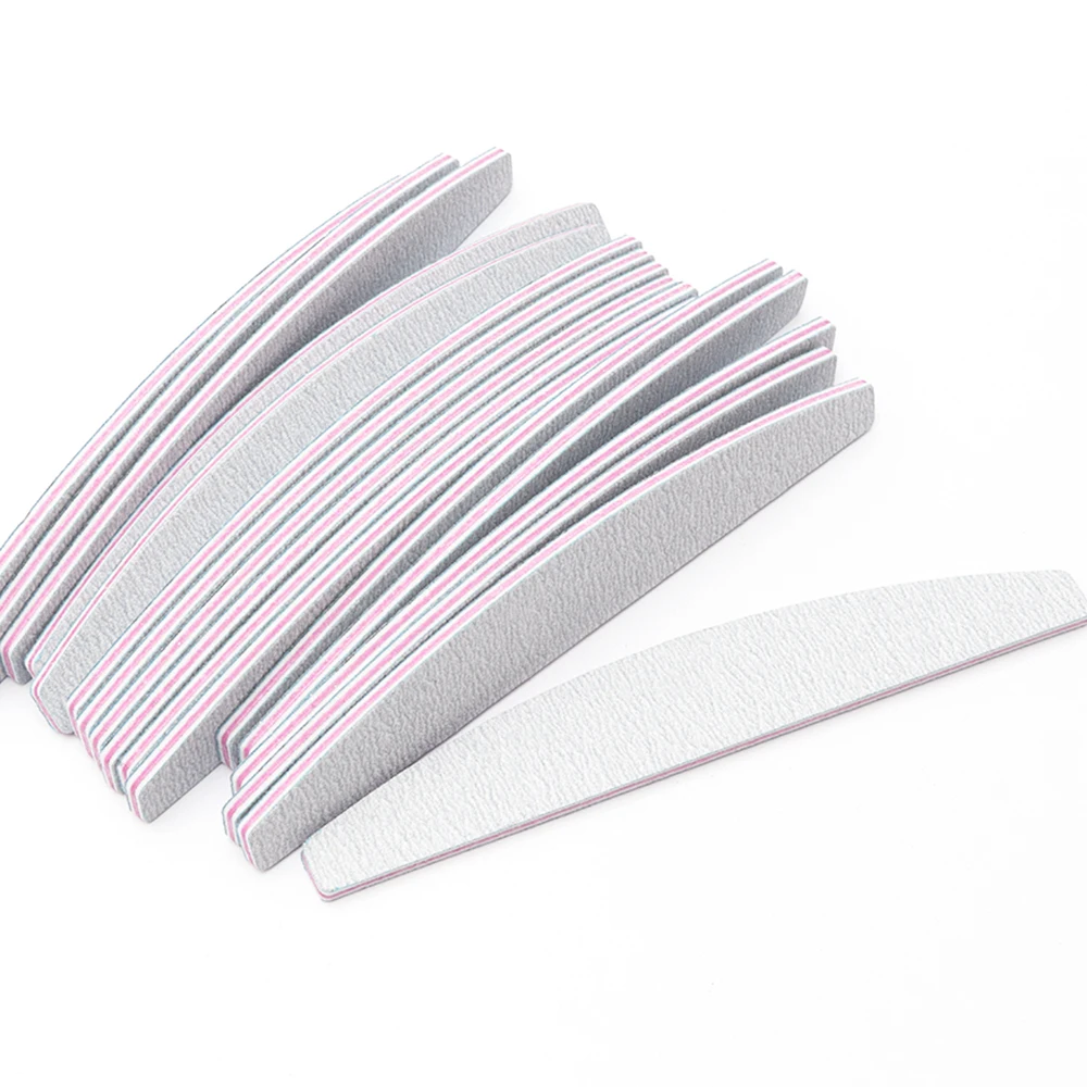 5pcs Sanding Buffer Block Nail File Crescent Moon Washable Dual-ended Manicure Pedicure Professional Polisher Tools JI831 | Красота и