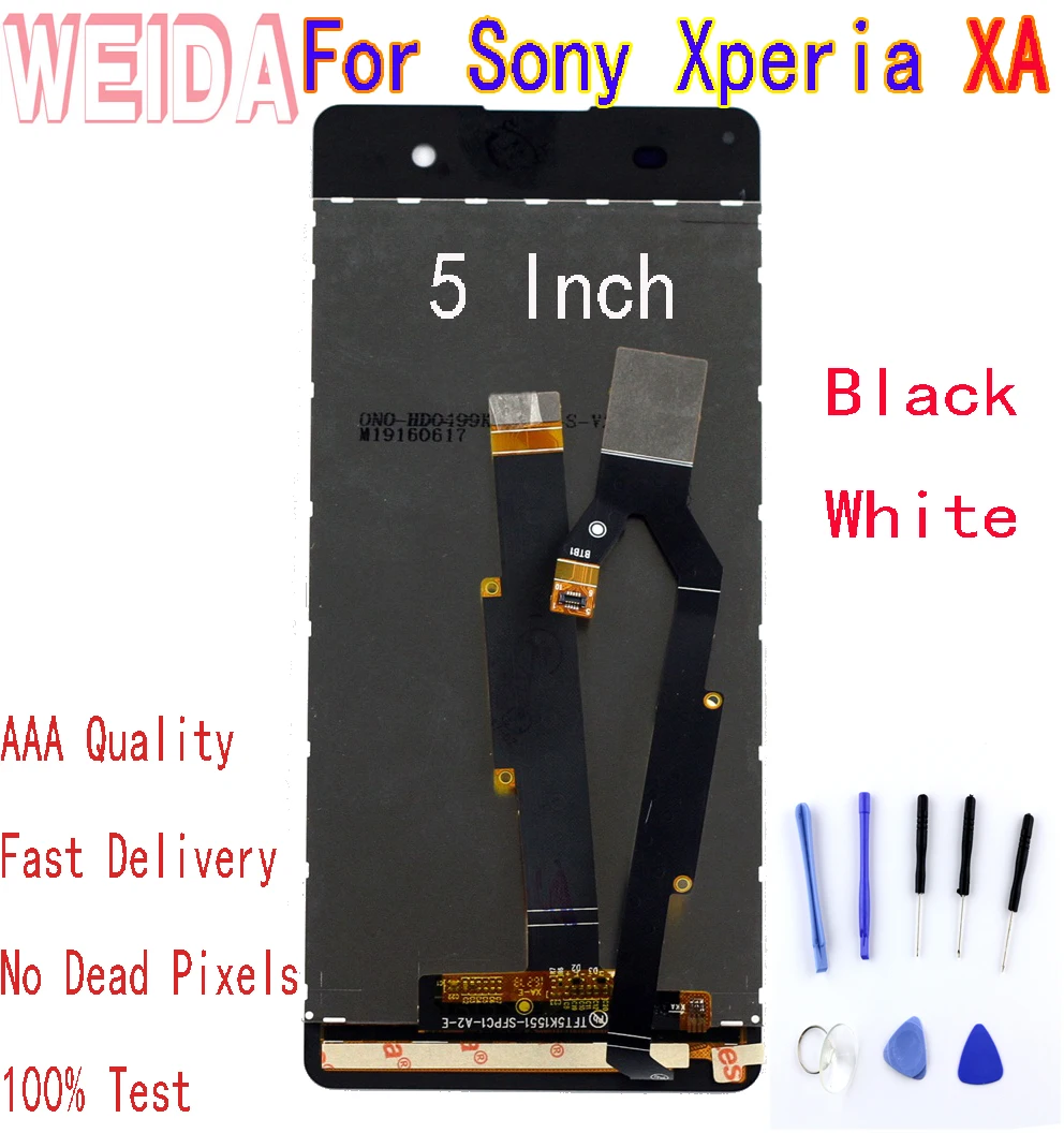 ЖК дисплей WEIDA 5 ''для Sony Xperia XA xa1 сенсорный экран с цифровым преобразователем в