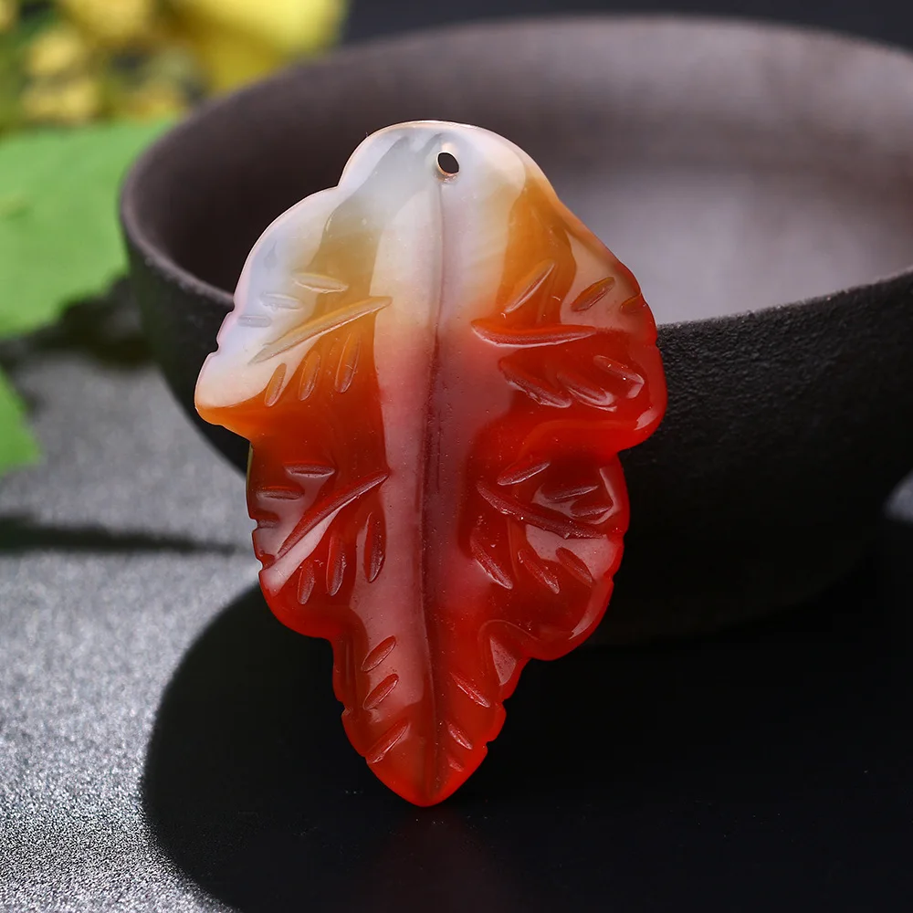 Yumten Men Jewelry Women's Pendant Natural Chalcedony Necklace Fashion Hand Carved Clothes Accessories Gothic Dragon Boho Gift |