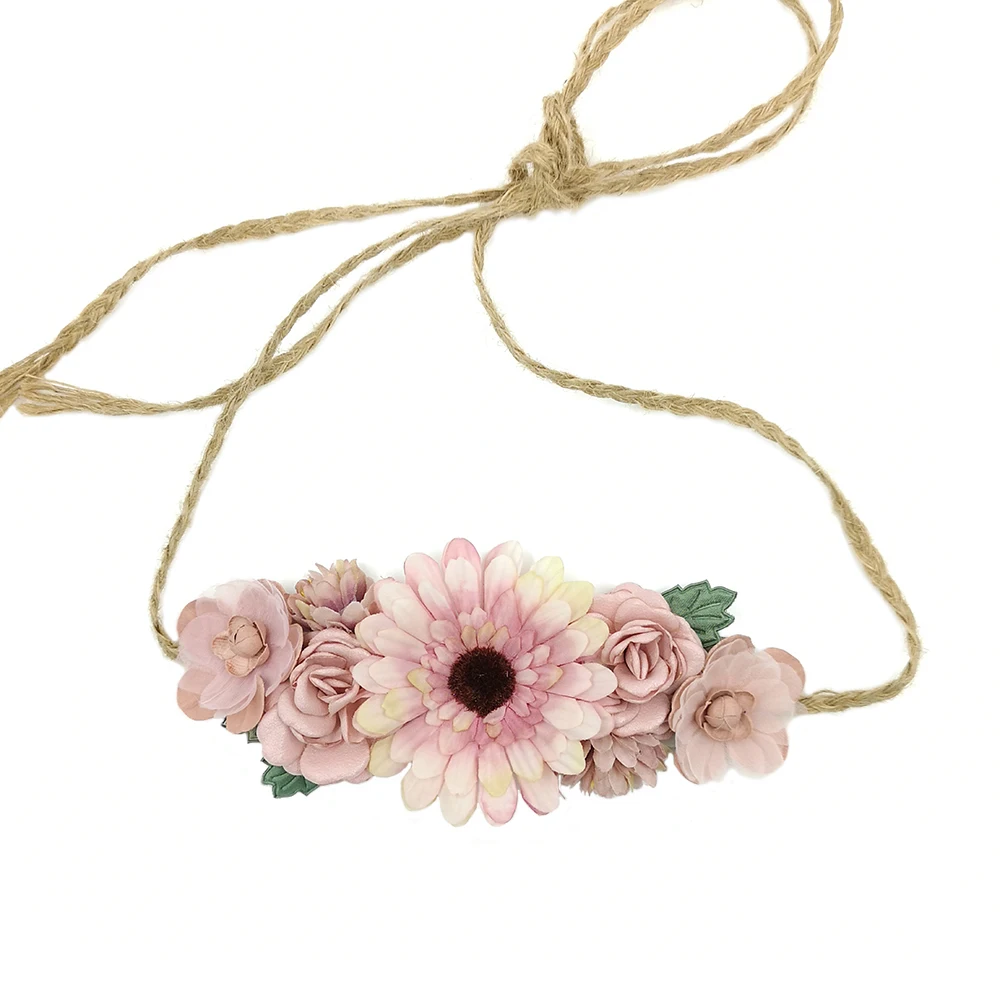 5 шт./лот ремень с цветами и листьями женский цветок Роза свадебный пояс поясом