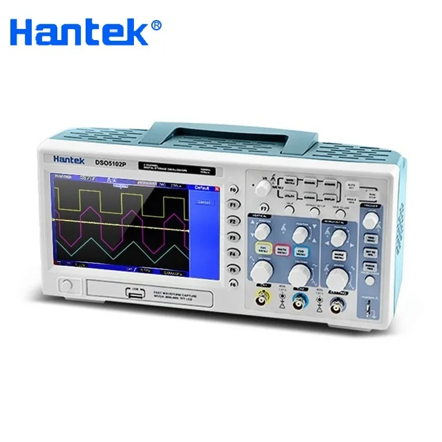 Цифровой осциллограф Hantek DSO5102P Портативный 100 мГц 2 Каналы 1GSa/s запись Длина 40 К USB