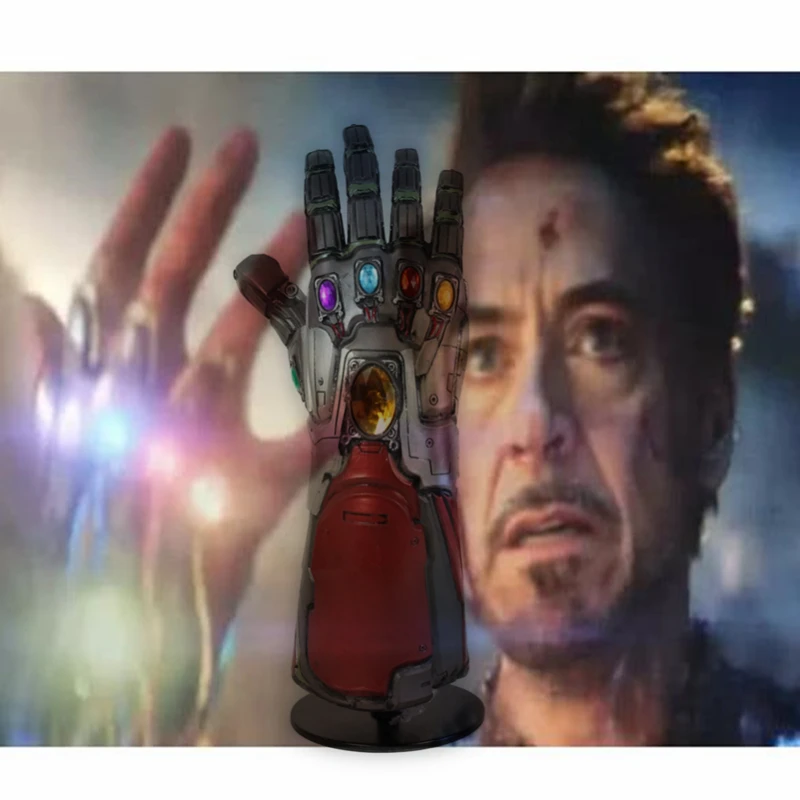 Мстители 4 Endgame Железный человек Бесконечность Gauntlet Халк Косплей танос латексные