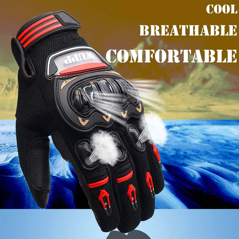 

PU Leather gloves moto motorcross full finger man women motorcycle GLOVE bicycle cycling waterproof glove