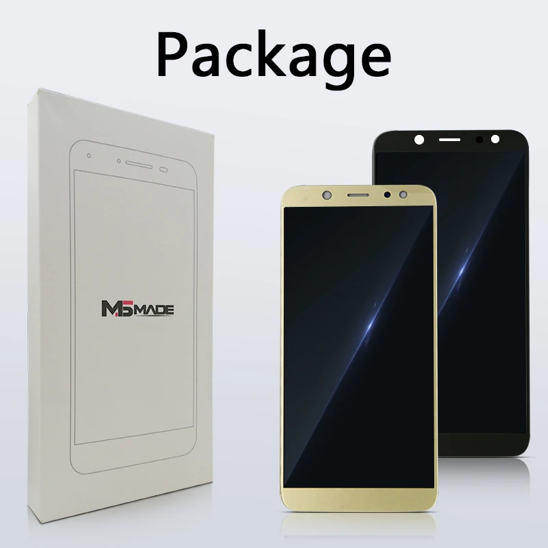 A6 lcd 5,6 ''регулировка яркости для samsung Galaxy A6 A600F A600FN A600 ЖК-дисплей сенсорный экран дигитайзер A600F экран