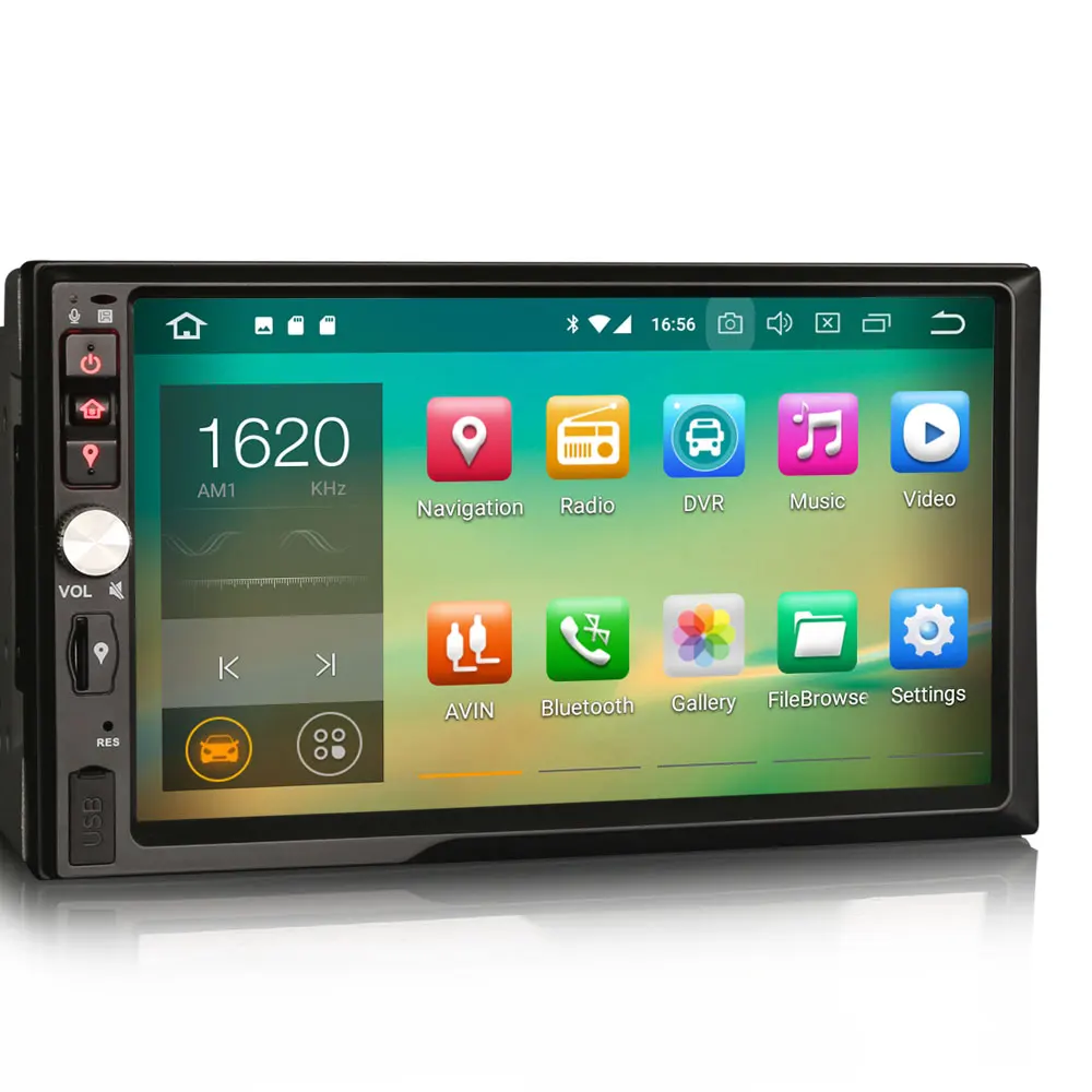 Erisin ES7841U 7 &quotAndroid 8 0 Восьмиядерный 4G RAM автомобильный DVD GPS радио DVR DAB +