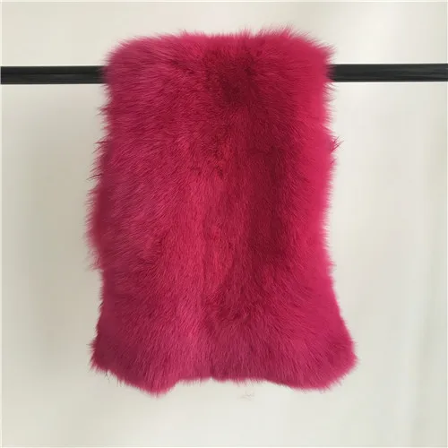 Hot pink Новинка, модное пальто с воротником из натурального Лисьего меха, женская зимняя куртка, пуховое пальто, верхняя одежда, съемная джинсовая куртка, пальто из натурального меха - Цвет: Hot pink