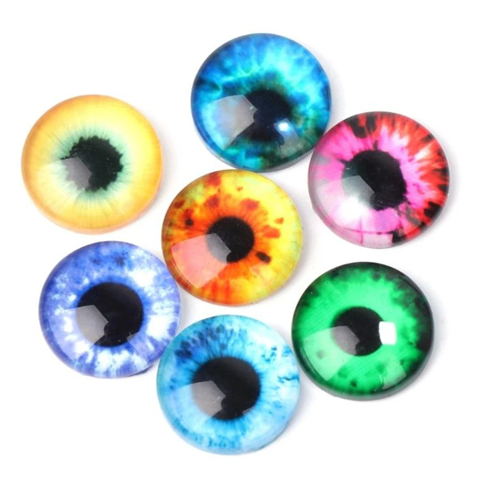 Стеклянная кукла аксессуары круглые глаза наклейки мультфильм милый