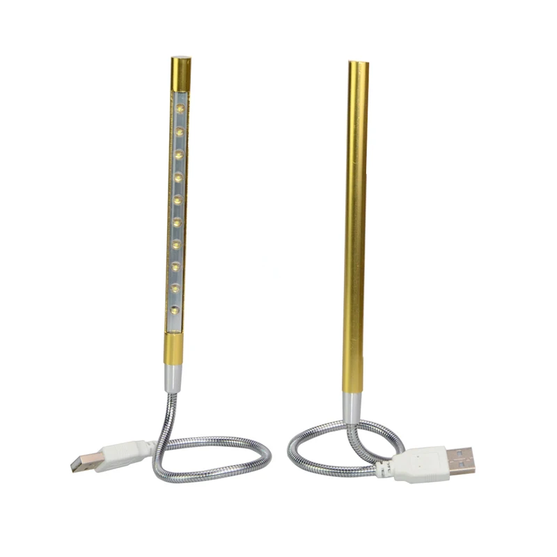 Светодиодная лампа для чтения MeeToo 10 светодиодов USB металлисветильник материал|book