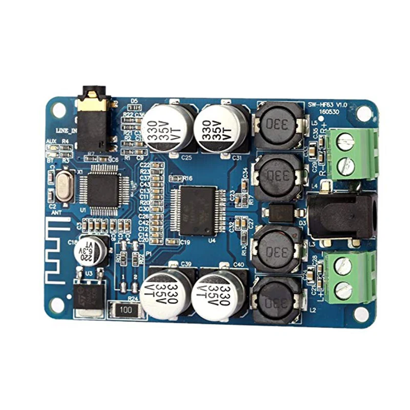 25 Вт + Bluetooth усилитель плата TDA7492P беспроводной V2.1 Аудио приемник модуль с AUX