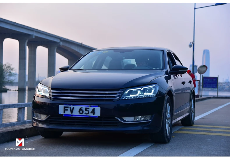 Автомобильный Стайлинг для Passat B7 US Verson 2012- фары для Passat B7 фары DRL D2H динамический сигнал поворота Hid биксеноновый луч