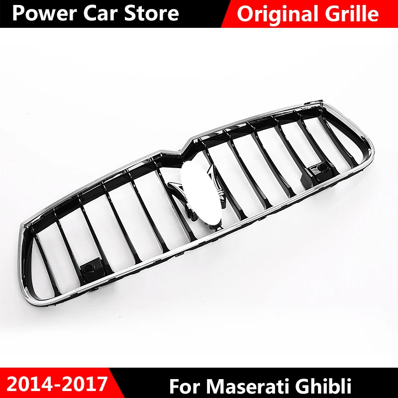 Для Maserati Ghibli хромированная черная оригинальная решетка гриль передний бампер