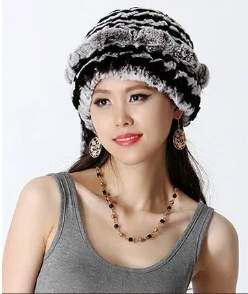 Осенне-зимние женские меховые шапки ручной работы | Аксессуары для одежды