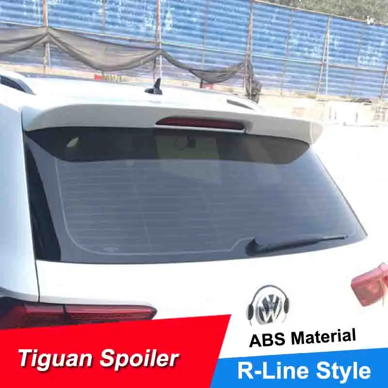 

JNCFORURC High Quality ABS Plastic Car Spoiler Wings For VW Tiguan L 2018 Painted Color Spoiler For Tiguan Rear Roof Spoilers