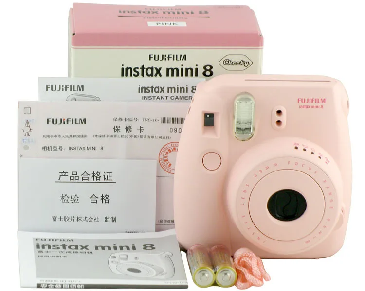 Fuji mini 8 камера Fujifilm mini 8 камера Fuji Instax Mini 8 фотокамера моментальной печати Новая 5 цветов белый розовый желтый синий красный