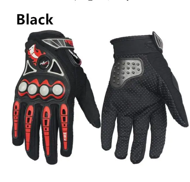 Черный PRO-BIKER мотоциклетные гоночные перчатки дышащие Enduro Dirt Bike Moto Guantes Luvas внедорожные мотоциклетные перчатки для мотокросса - Цвет: Черный