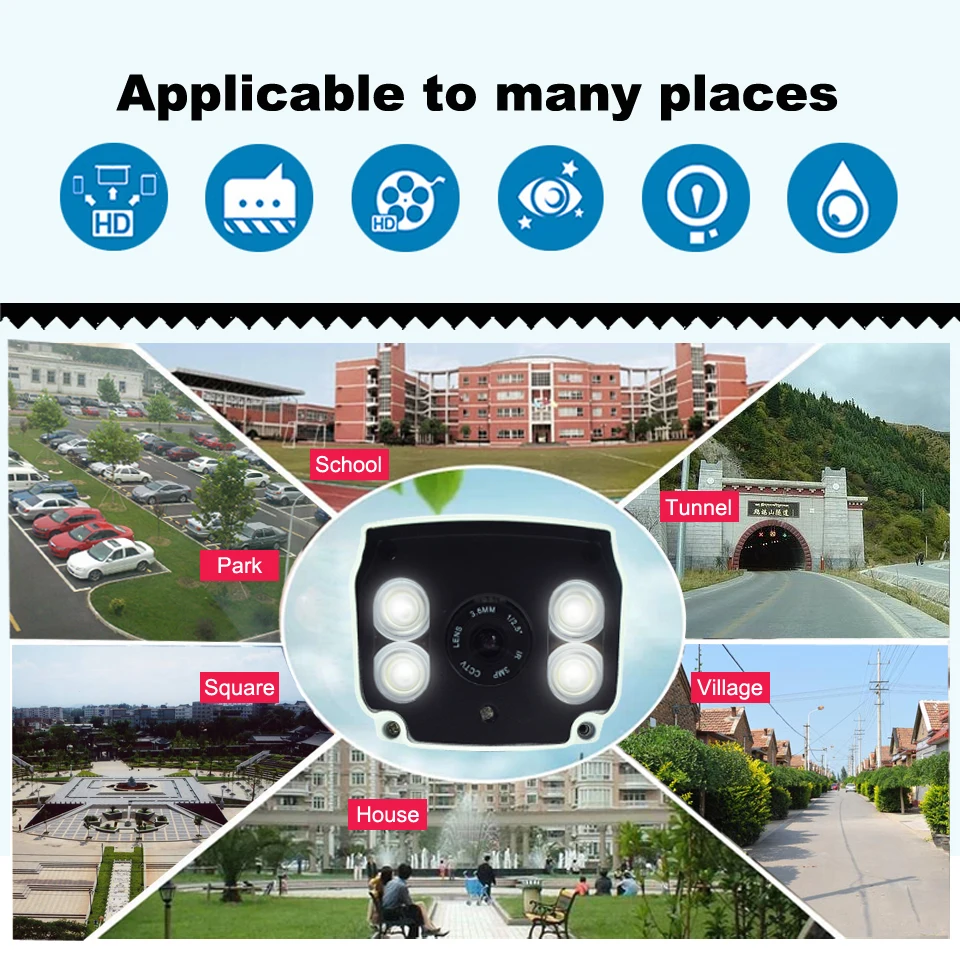 NuMenWorld Starlight IP камера 1080P HD H.264/H.265 белый высокоэффективный светодиодный полноцветный наружный полноцветный прожектор