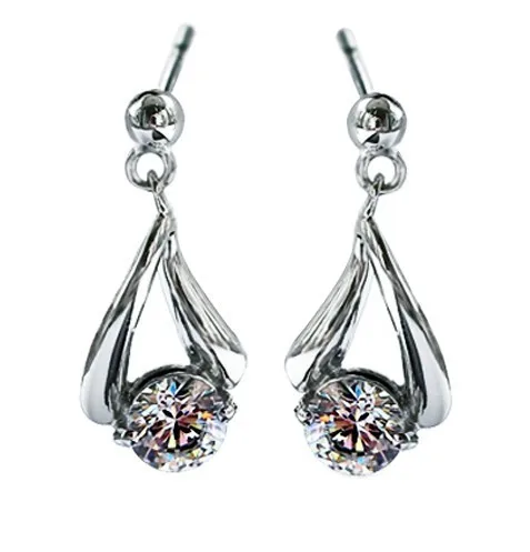 

Женские серьги из серебра 0,5 пробы, с подвеской