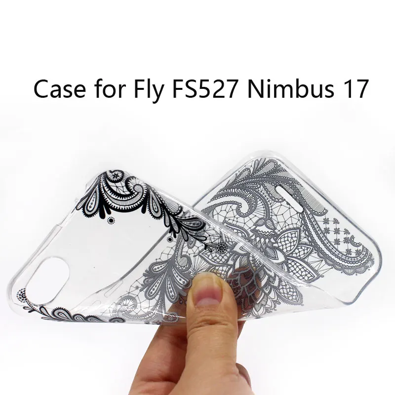 Чехол для Fly FS527 Nimbus 17 прозрачный мягкий силиконовый защитный чехол телефона с
