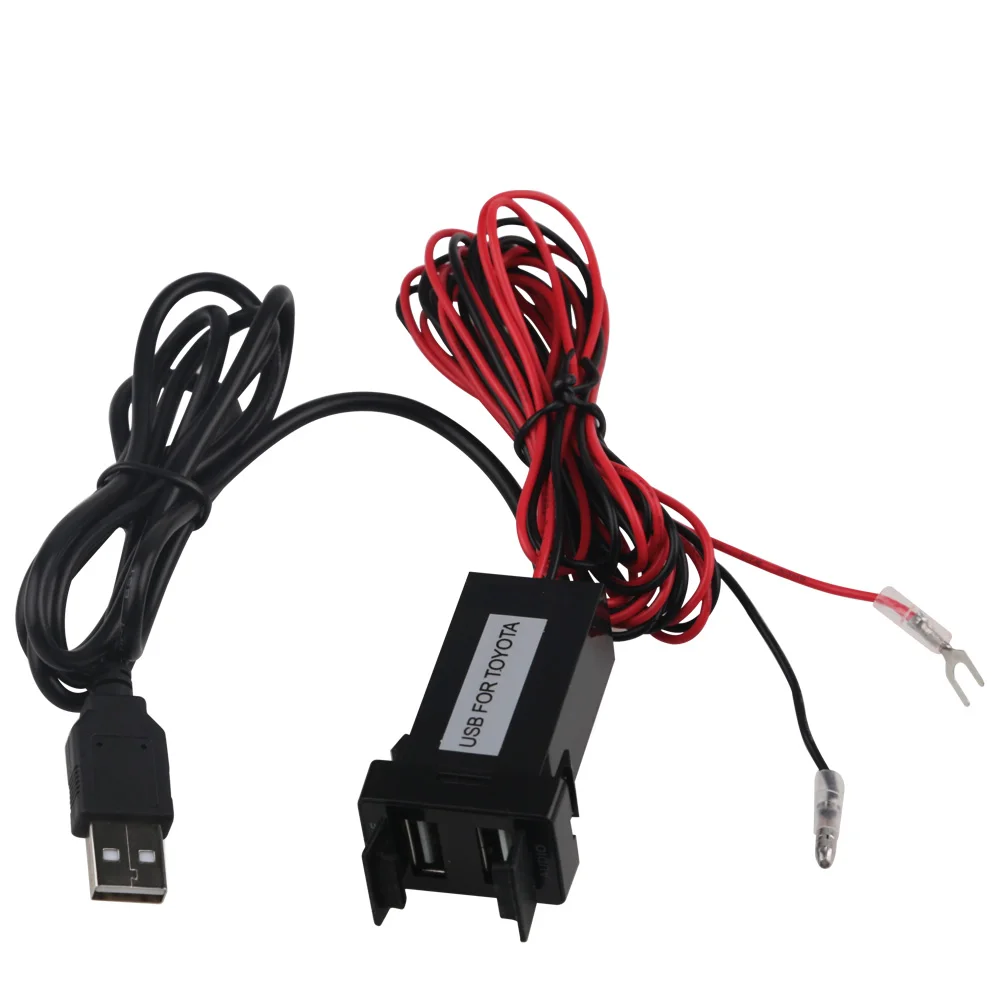 Dual USB зарядное устройство/аудио порт Интерфейс для автомобилей Toyota пустой
