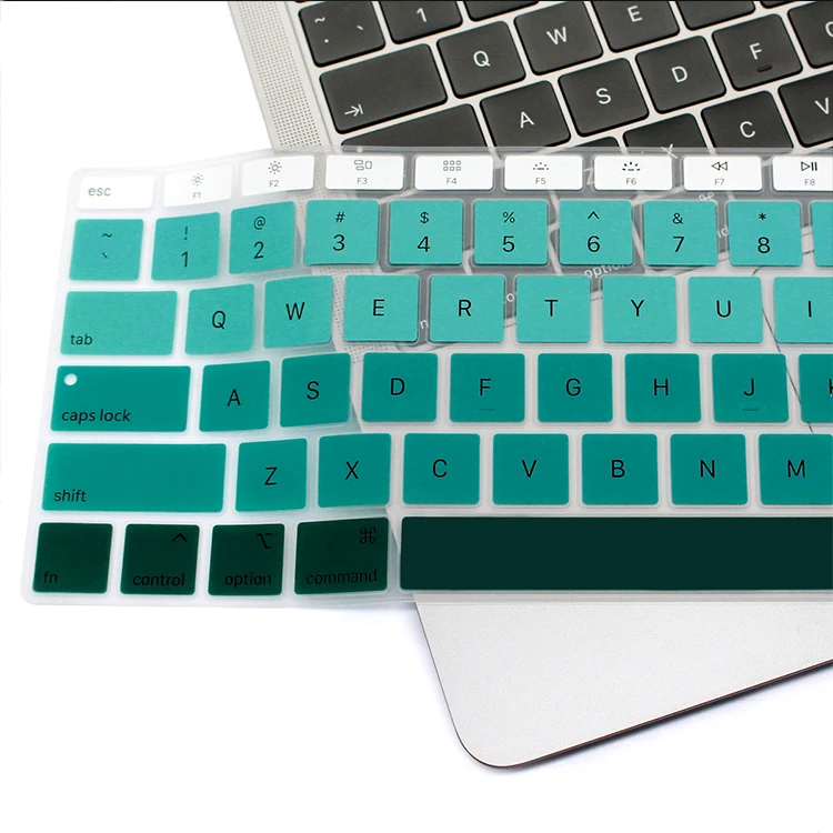 Цветная силиконовая защитная пленка для клавиатуры для нового Macbook Air 13 A1932 раскладка клавиатуры США Mabook Air 13,3 защита кожи