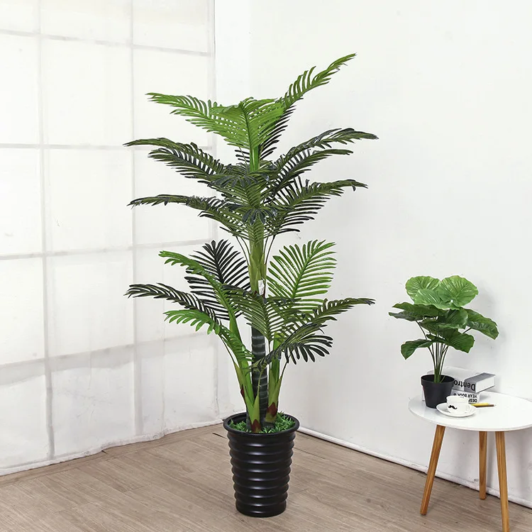 Искусственные растения 70-160 см жемчужные подсолнухи большие зеленые для гостиной