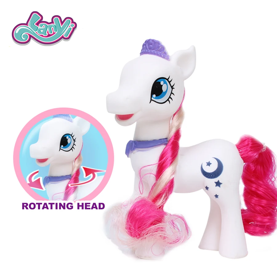 Lanyitoys 5 дюймов с рисунком из мультфильма «Мой маленький пони экшн-фигура аниме игрушки с маленькими куклы-лошади игрушки для девочек Подарки
