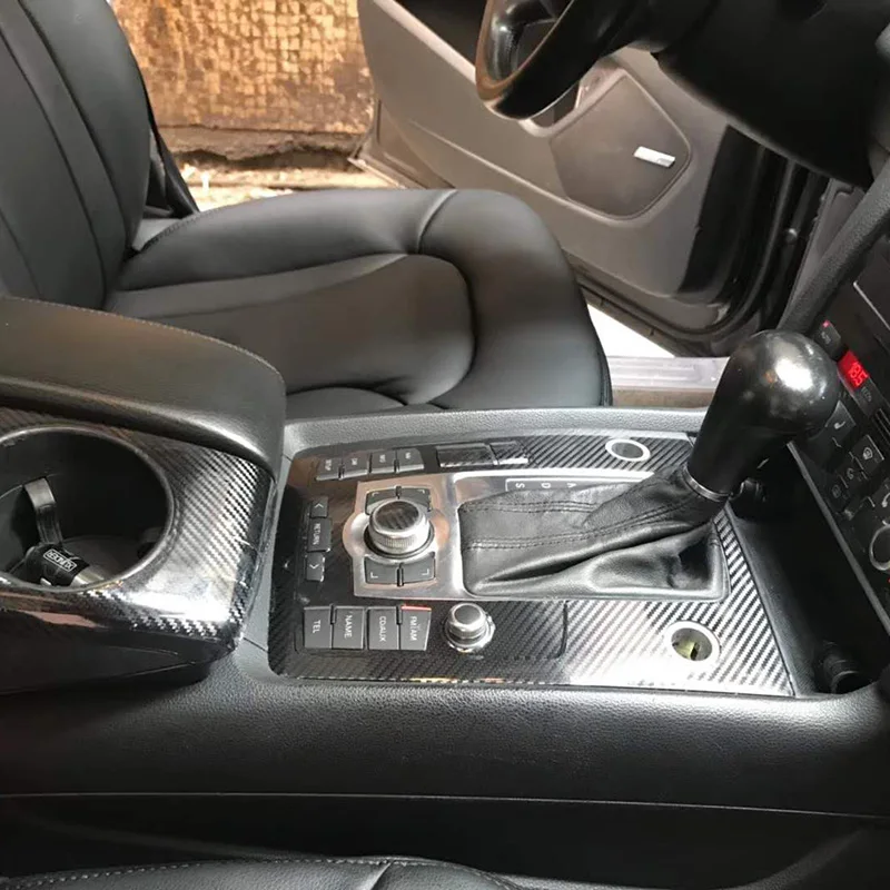 SUNFADA 3D 4D 5D углеродное волокно виниловые внутренние наклейки для AUDI Q7 4L 2006 2015