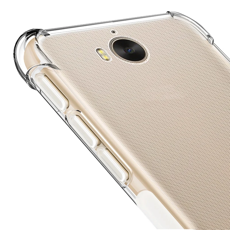 Чехол для Huawei Y6 2017 мягкий прозрачный чехол из ТПУ с подушкой безопасности