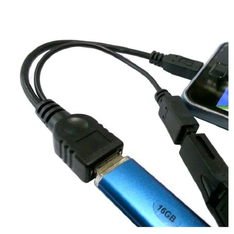 Микро USB хост OTG кабель с питанием от для телефона Samsung I9100 I9300 I9220 9250 | Электроника