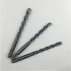 1 шт. Круглый хвостовик электрический молоток Ударная Сверла SDS с круглой ручкой из нержавеющей стали поворотный бетон кладка дрель 2 ямы 2 слота сверла