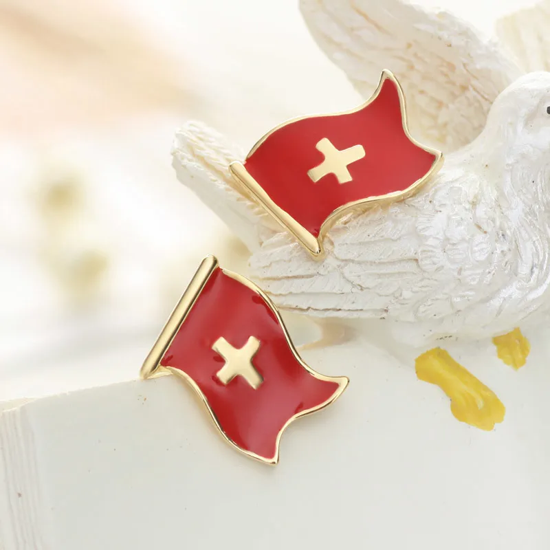 Neoglory 2020 светильник из желтого золота цинковый сплав Швейцарский флаг