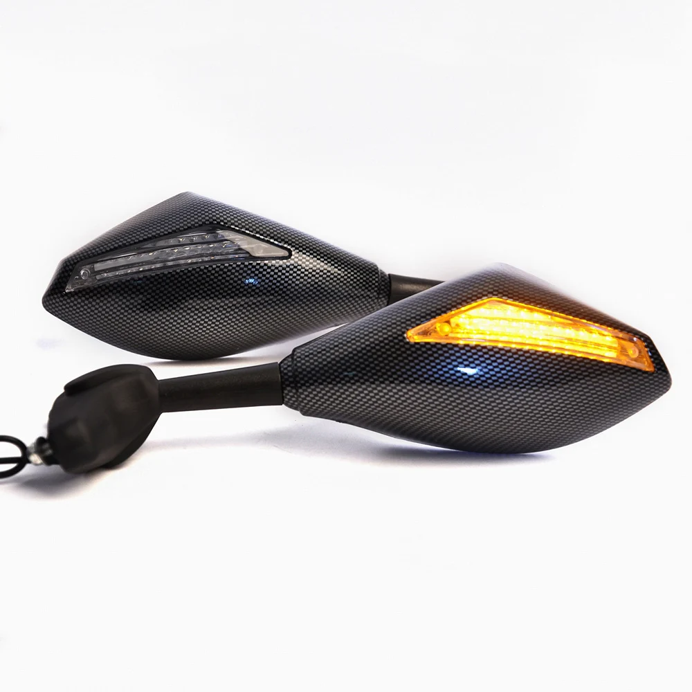 Карбоновое зеркало с указателем поворота для Suzuki GSXR 1000 1300 600 750 GSX 1400 600F 750F Katana Hayabusa