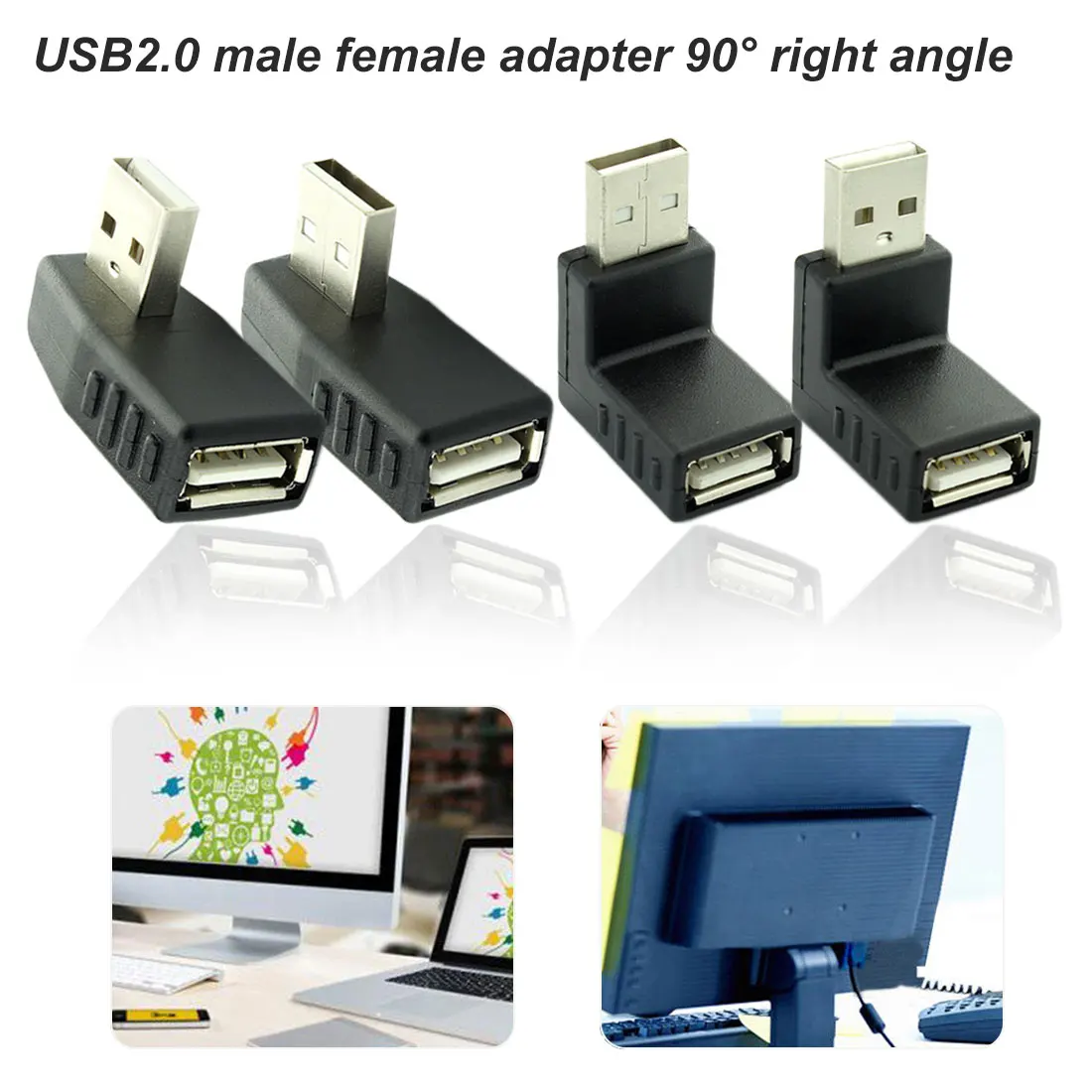90 градусов левый и правый угол Мини micro USB 2 0 адаптер Папа-мама конвертер разъем