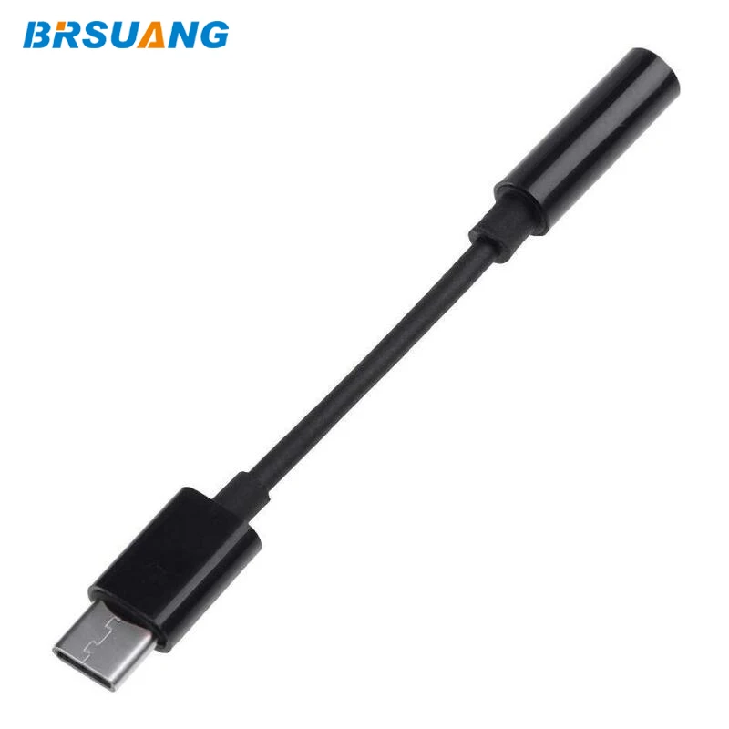 Разъем для наушников BRSUANG Type-C-3 5 мм Aux аудио адаптер Type-C USB конвертер Samsung Huawei Xiaomi