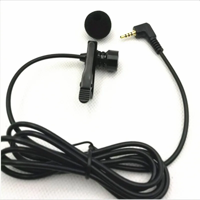 Linhuipad 2.5mm Clip on lapel collar microphone Lavalier Tie On Mic For Wireless Bodypack Transmitter | Электроника