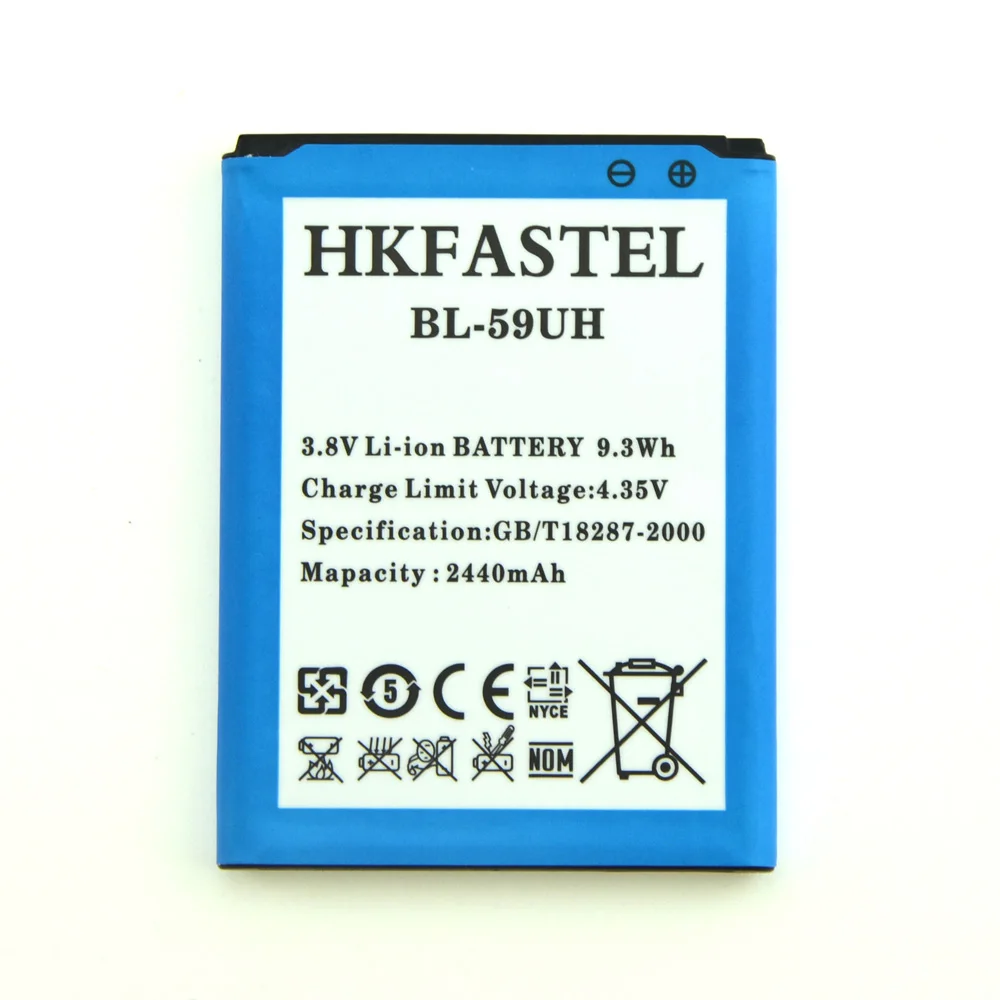HKFASTEL Новый BL 59UH литий ионный аккумулятор для мобильного телефона Батарея LG G2