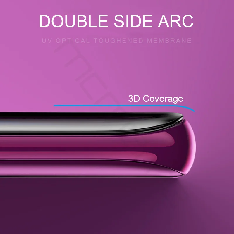 Ультрафиолет Nano жидкий Sceen протектор для OPPO Find X 4D Полный Клей закаленное стекло