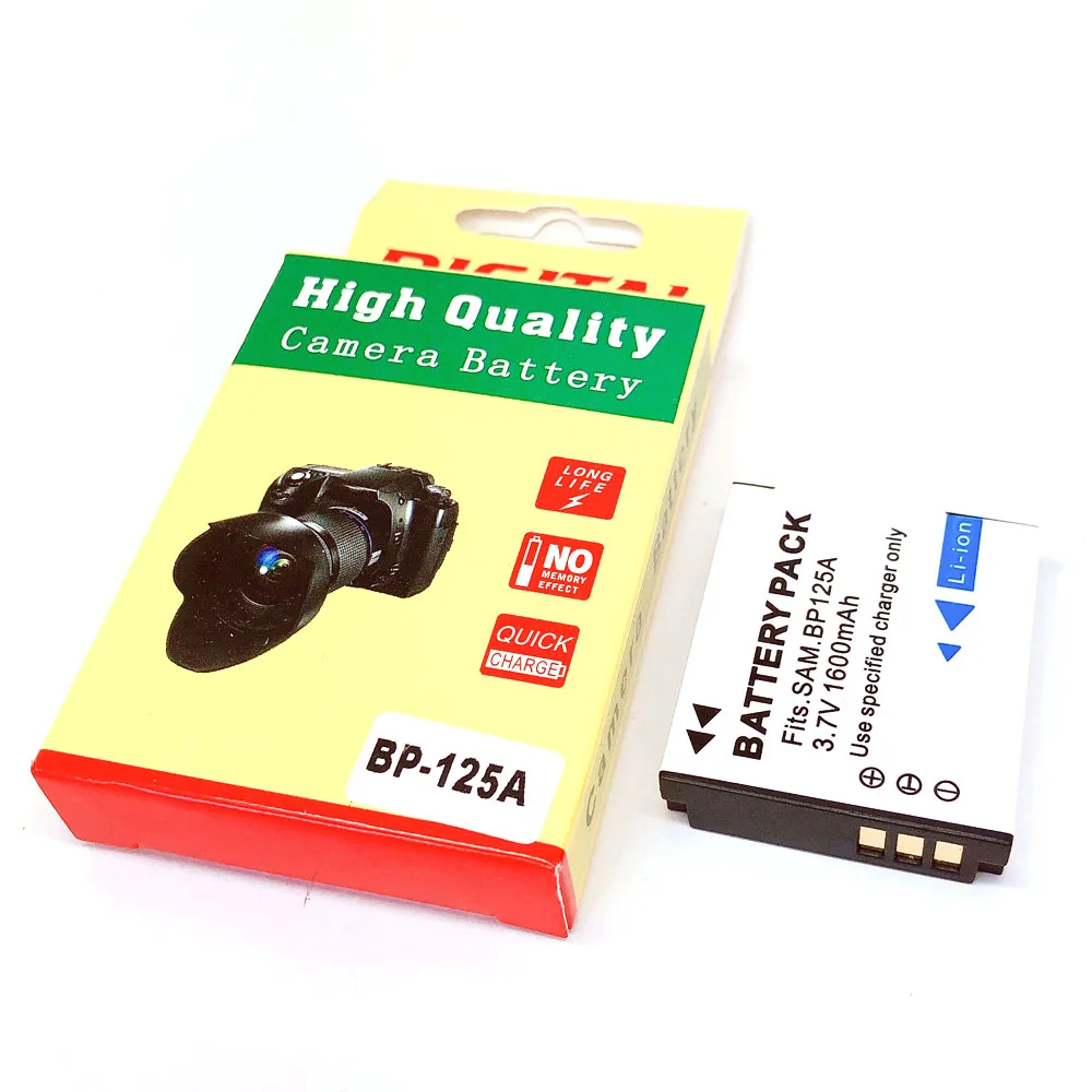 IA BP125A IABP125A Батарея для SAMSUNG HMX QF20 QF30 QF300 M20 Q10 Q20 Q100 Q130 T10|Цифровые аккумуляторы| |