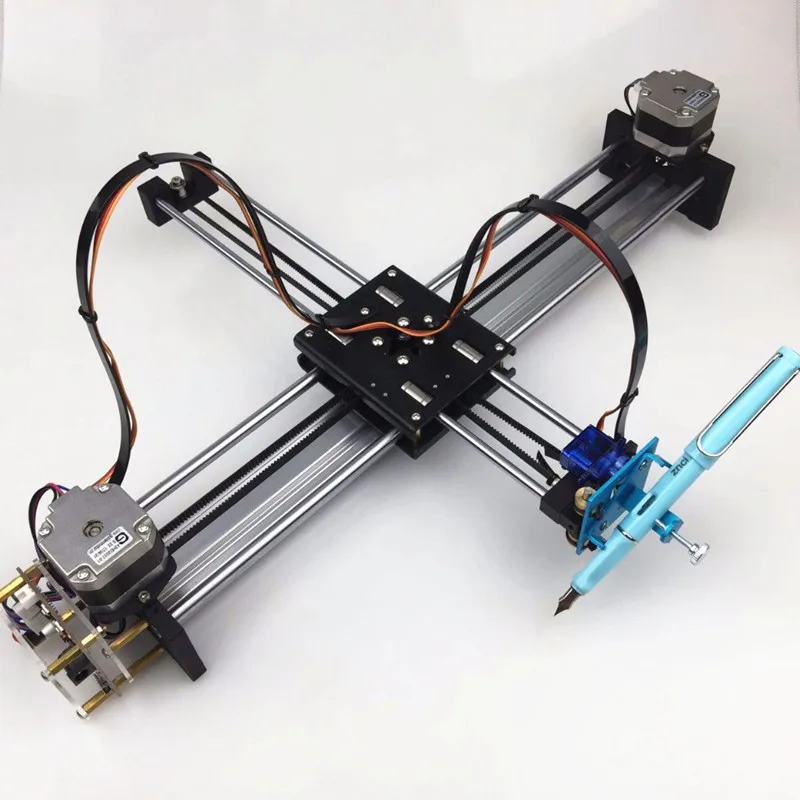 Металлическая Версия Drawbot надпись робот XY-плоттер чертежная машина полный комплект X ось Y пишущий робот поддержка лазерный модуль