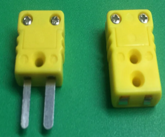 Соединитель термопары типа K 10 компл./Лот желтая штепсельная вилка соединение