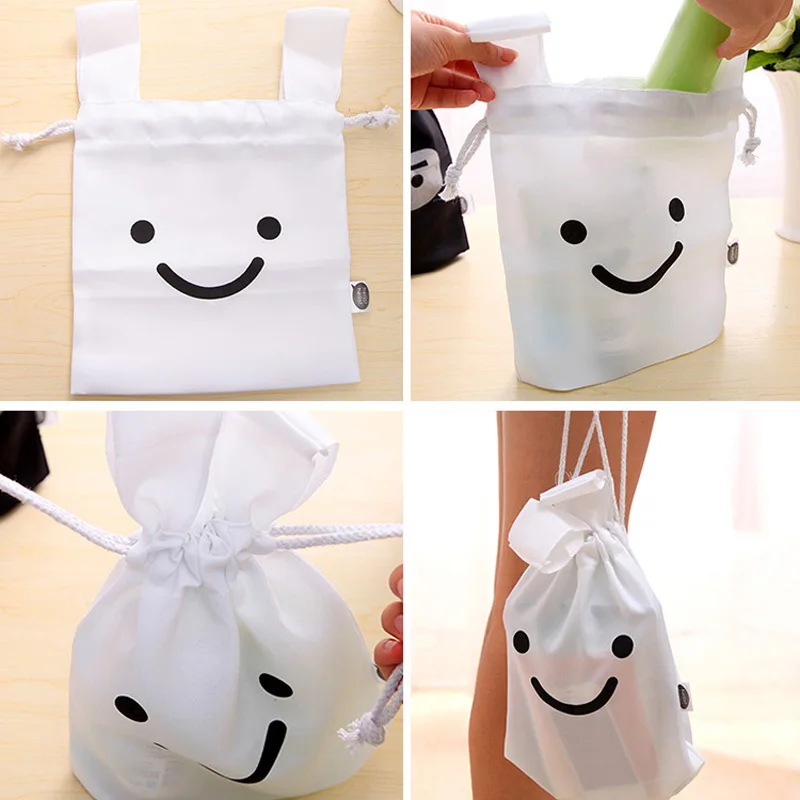 1 шт. милая сумка с кроликом на шнурке черный/белый карман многофункциональная
