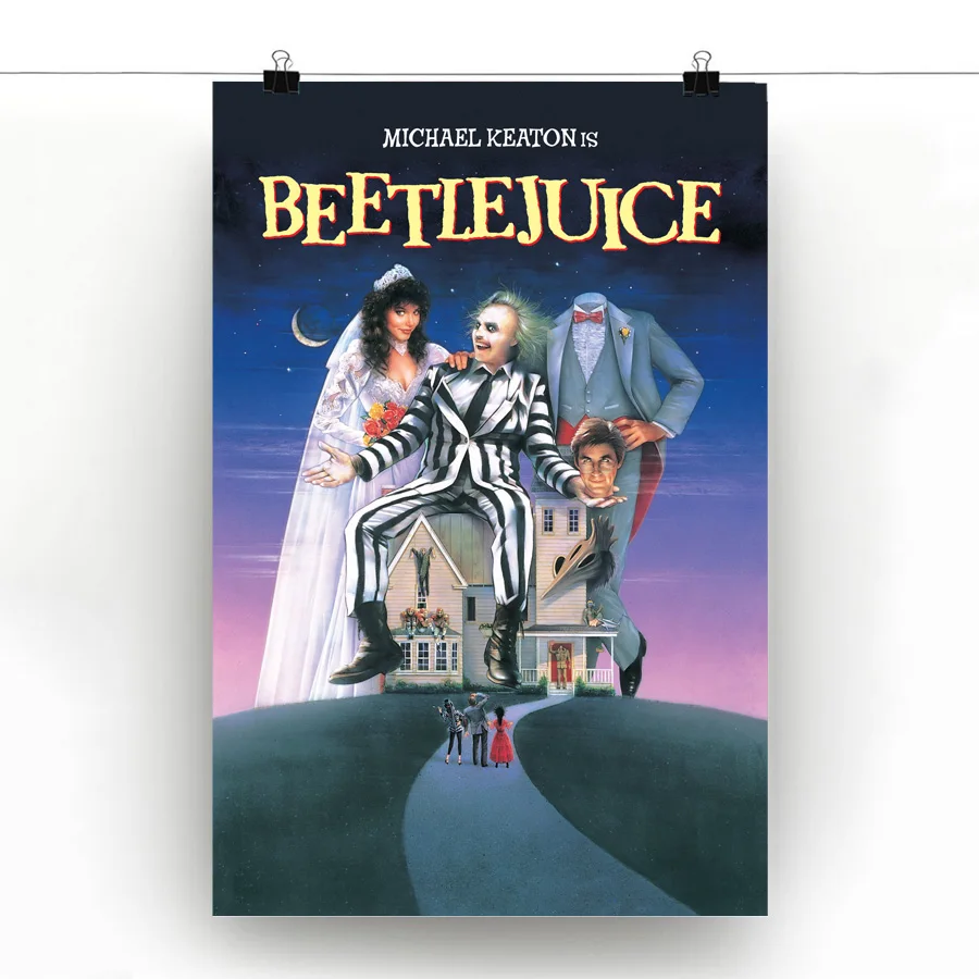 Индивидуальные принты от Beetlejuice (1988) постер фильма настенное художественное