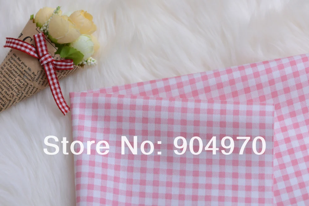 Клетчатая чистая розовая ткань стеганое постельное белье клетчатая детская