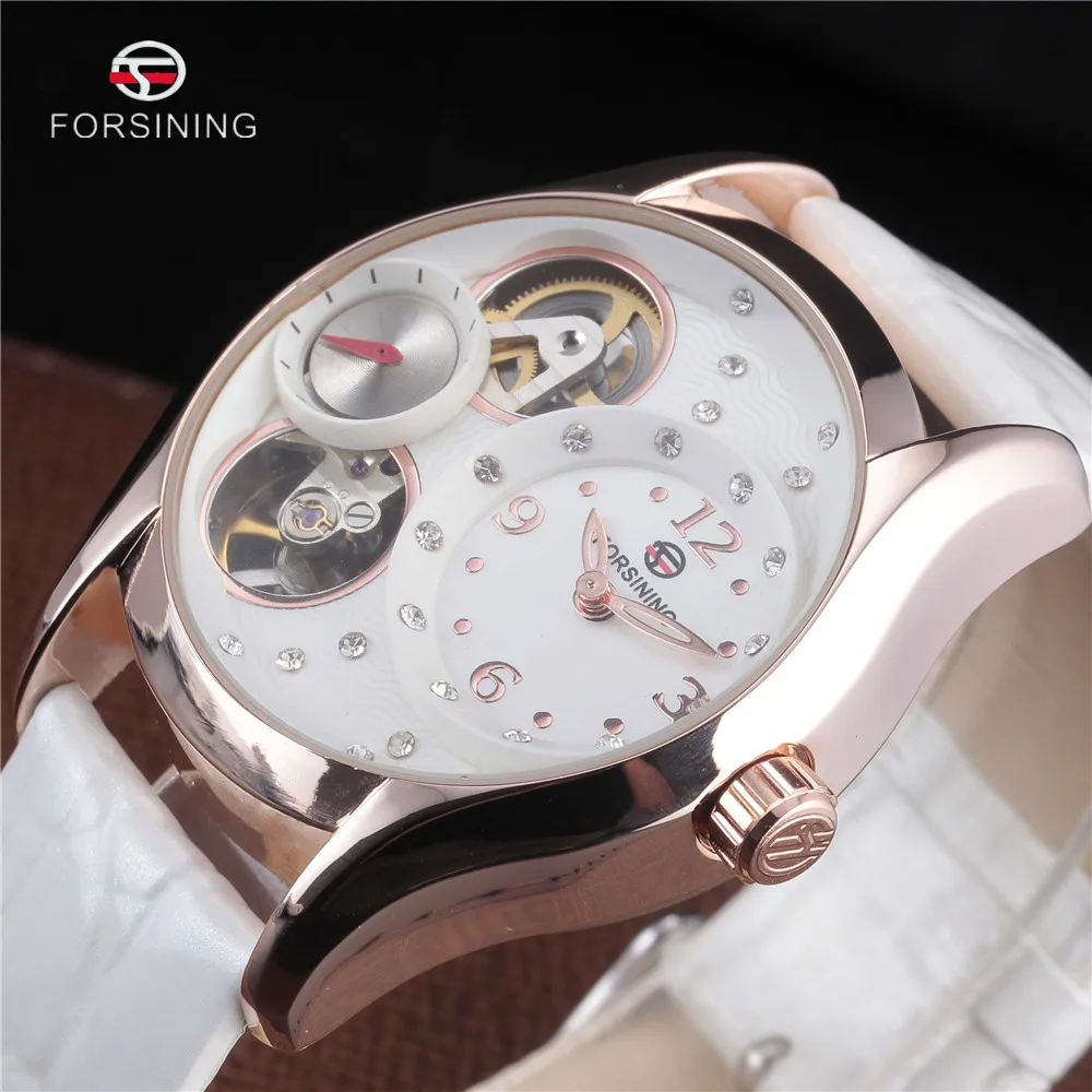 Женские Механические наручные часы скелетоны с кожаным ремешком|watch f|watch fashionwatch