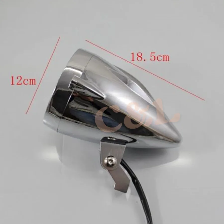 Хромированный Светодиодный светильник для мотоцикла с голубыми ангельскими