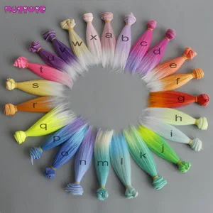 Прямые парики ipuwig, 15*100 см, волосы для удлинения, для кукол BJDSD, аксессуары для наращивания, высокопрочный волокнистый парик