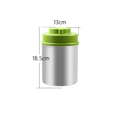 1300ml Вакуумный Герметичный контейнер из нержавеющей стали Вакуумная Пищевая бутылка для хранения баночек для кофейных зерен вакуумная канистра без насоса - Цвет: 1300ml