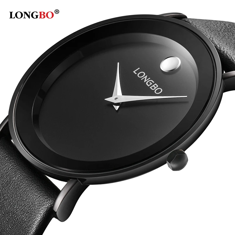 Reloj Mujer LONGBO простые женские часы модные кварцевые водонепроницаемый кожаный