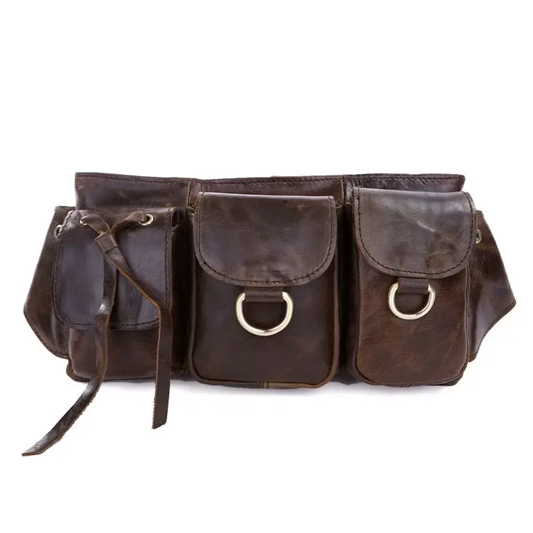 Винтажные поясные сумки bolsas couro натуральная кожа поясная сумка модные мужские