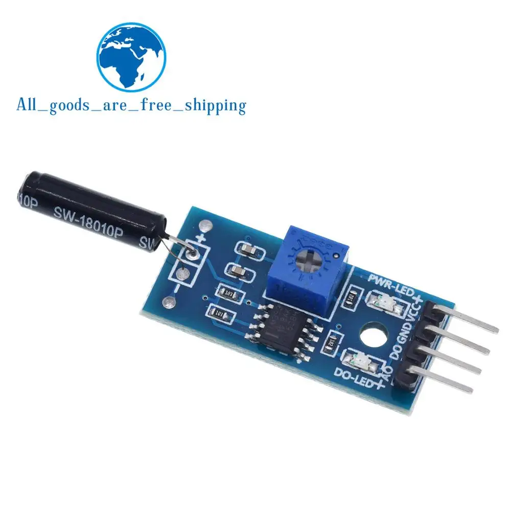 Модуль датчика вибрации TZT Вибровыключатель модуль сигнализации для arduino Diy Ki|sensor